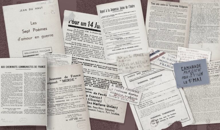Tracts et papillons de la Résistance, la banalité du bien