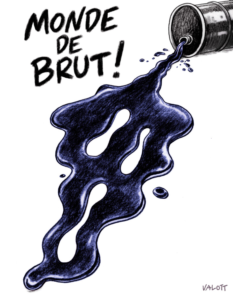 Le baril flambe